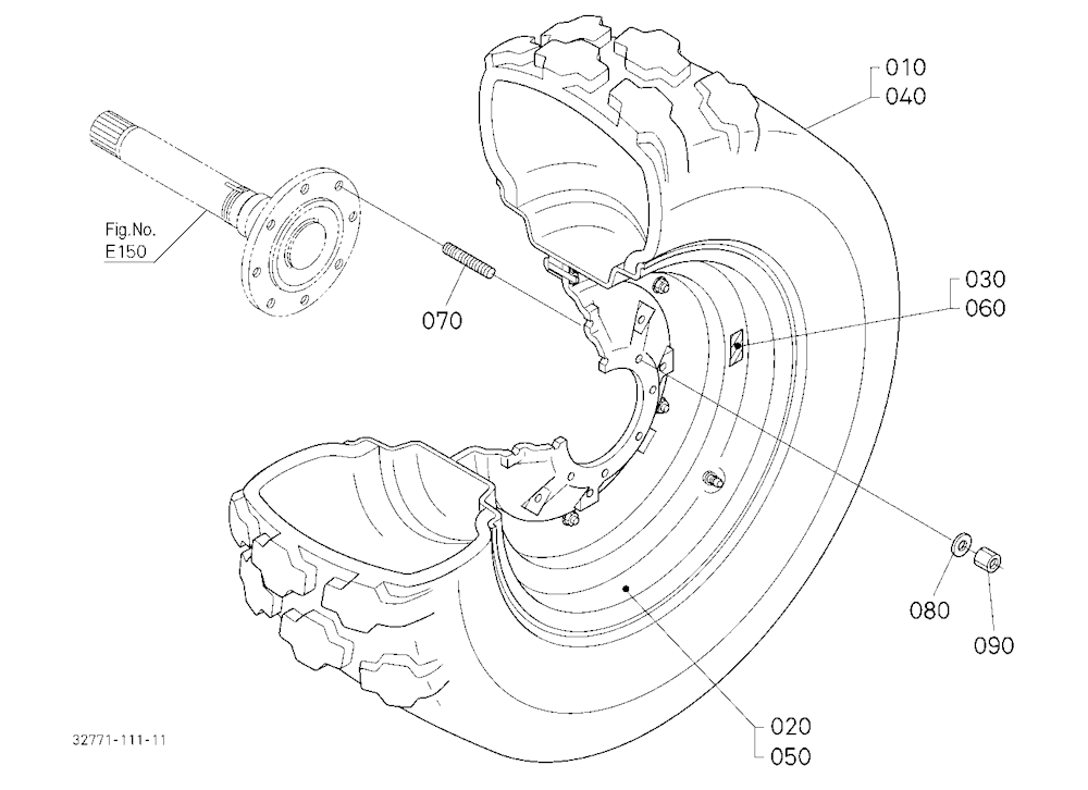 Rear Wheel (16.9-24 R3)