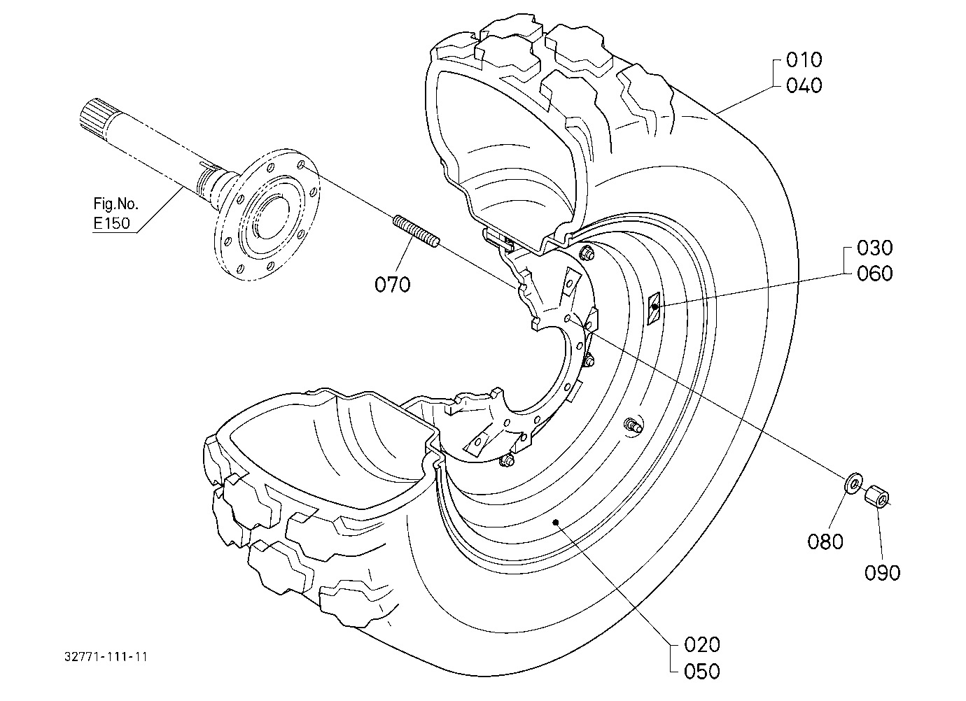 Rear Wheel (16.9-24 R3)