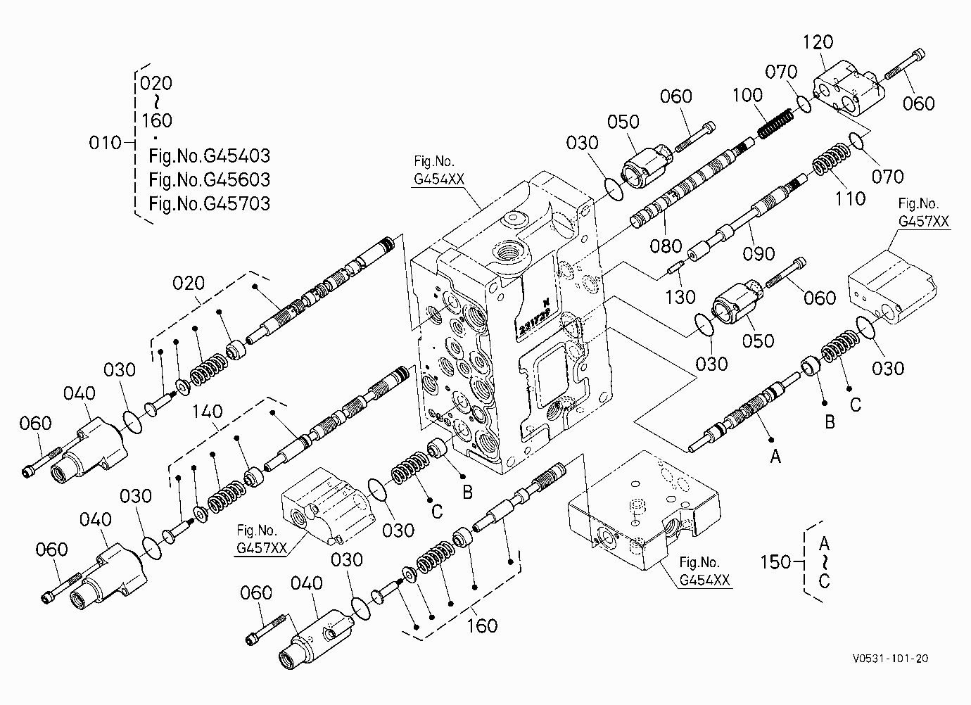 CONTROL VALVE (SPOOL) [COMPONENT PARTS] [HIGH FLOW