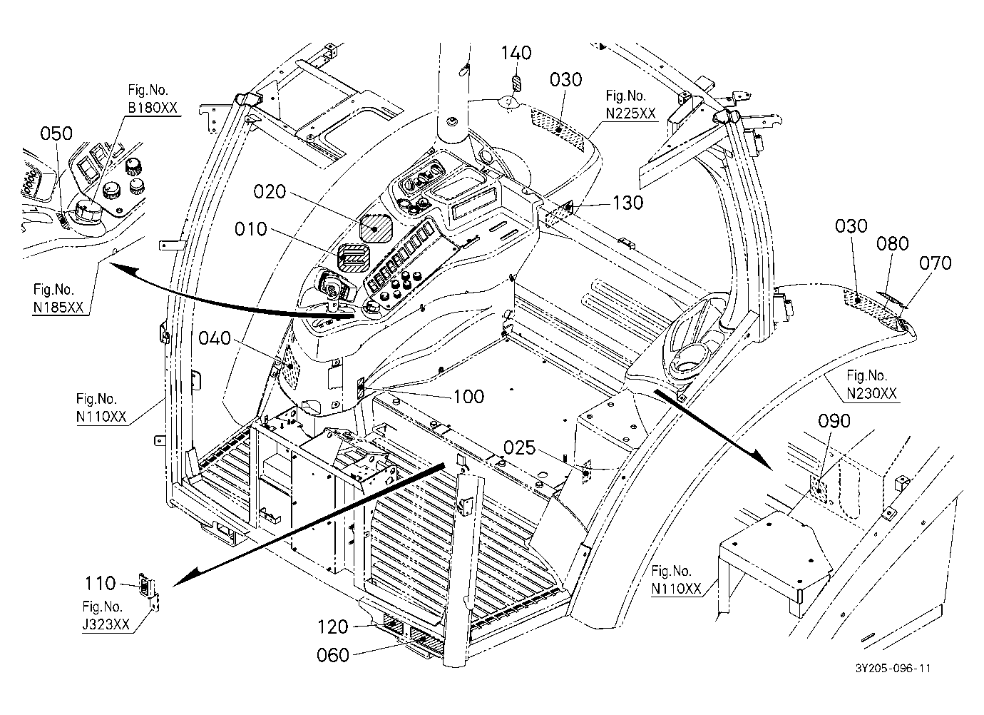 Label (Rear/Cab) [A]