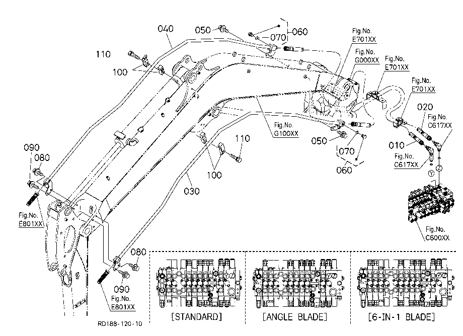 Oil Piping (Aux1/Hose)