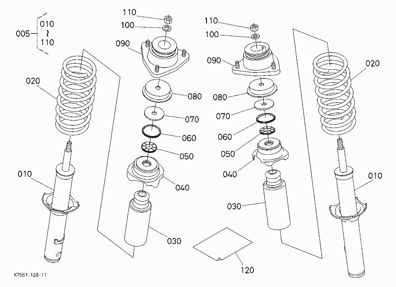 FRONT HEAVY LOAD STRUT KIT (W/G.No.V4309) [OPTION]