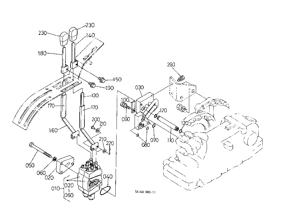 Remote Control Valve Lever [Ca] [Cab Type]