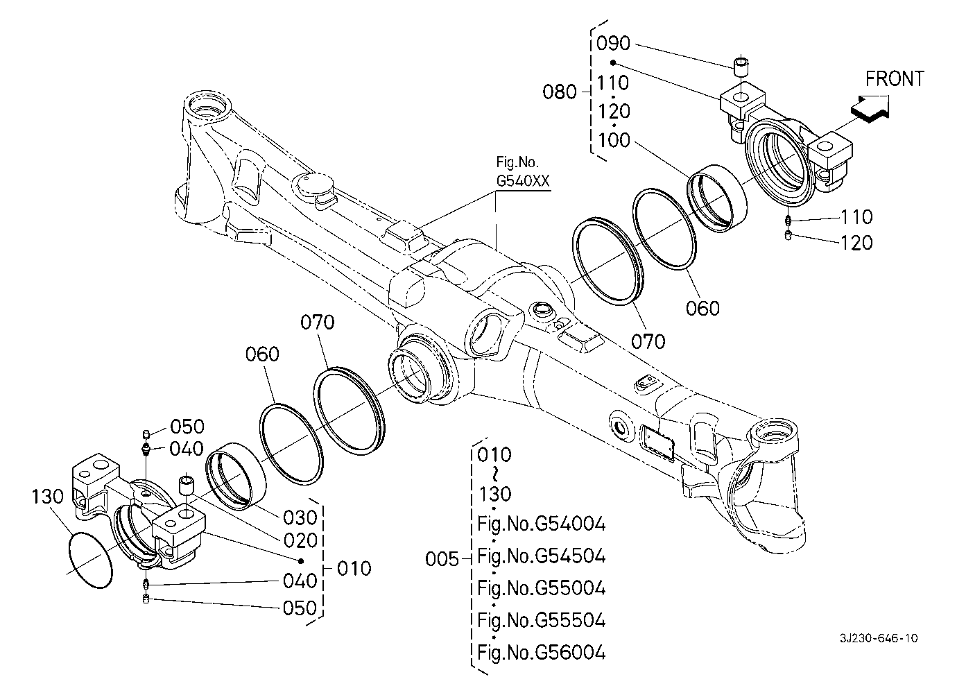 Front Axle Bracket [Front Axle Component] [W/O Fro