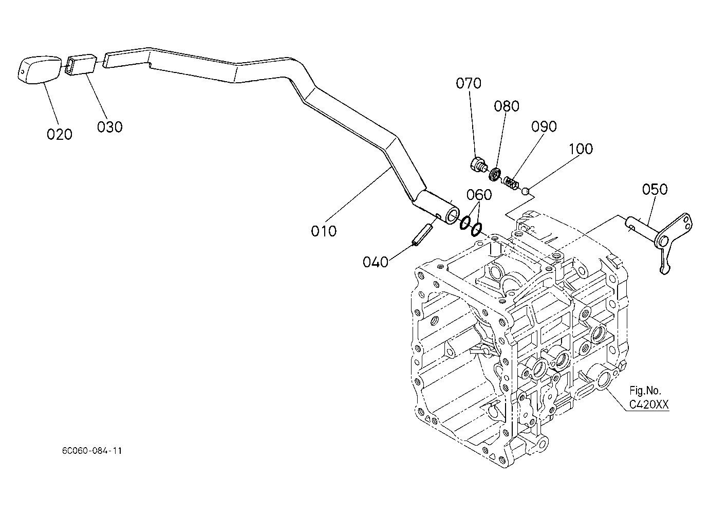 Front Wheel Drive Lever