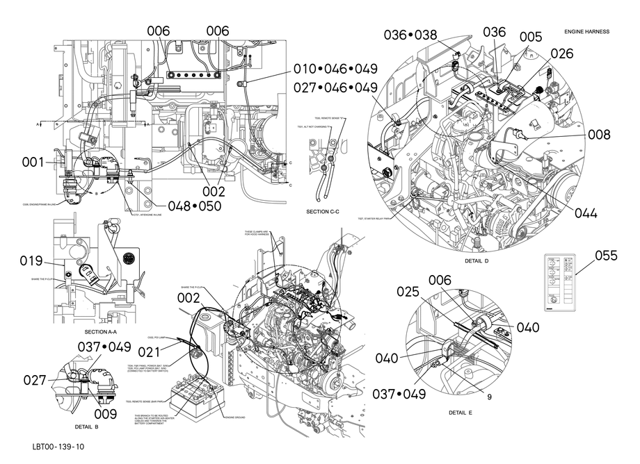 Engine Electrical Assembly - Range 1 (Part 1)