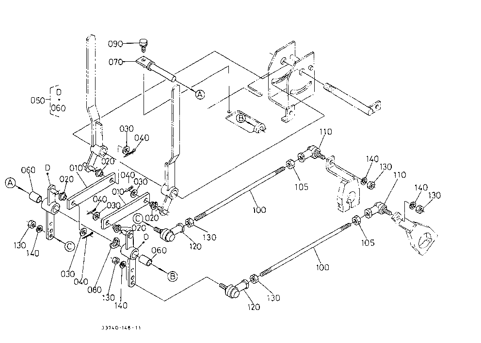 Draft And Position Control Rod