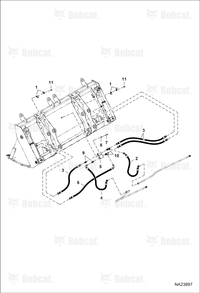 Loader Bucket (Multi Purpose) (Hydraulic Circuitry)