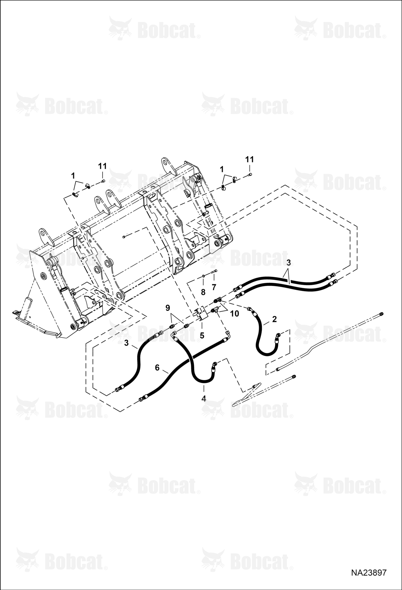 Loader Bucket (Multi Purpose) (Hydraulic Circuitry)