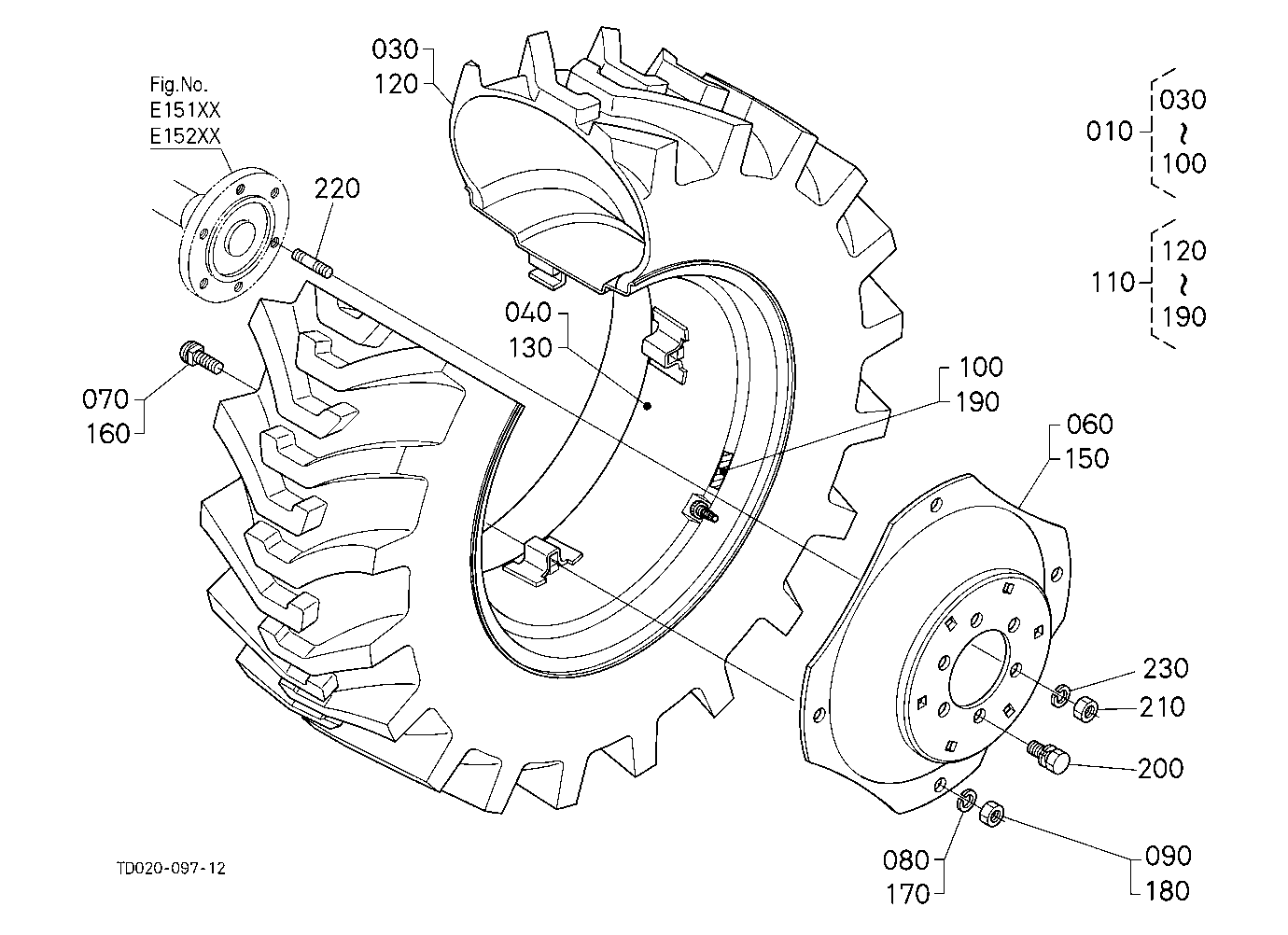 Rear Wheel (420/70-24)