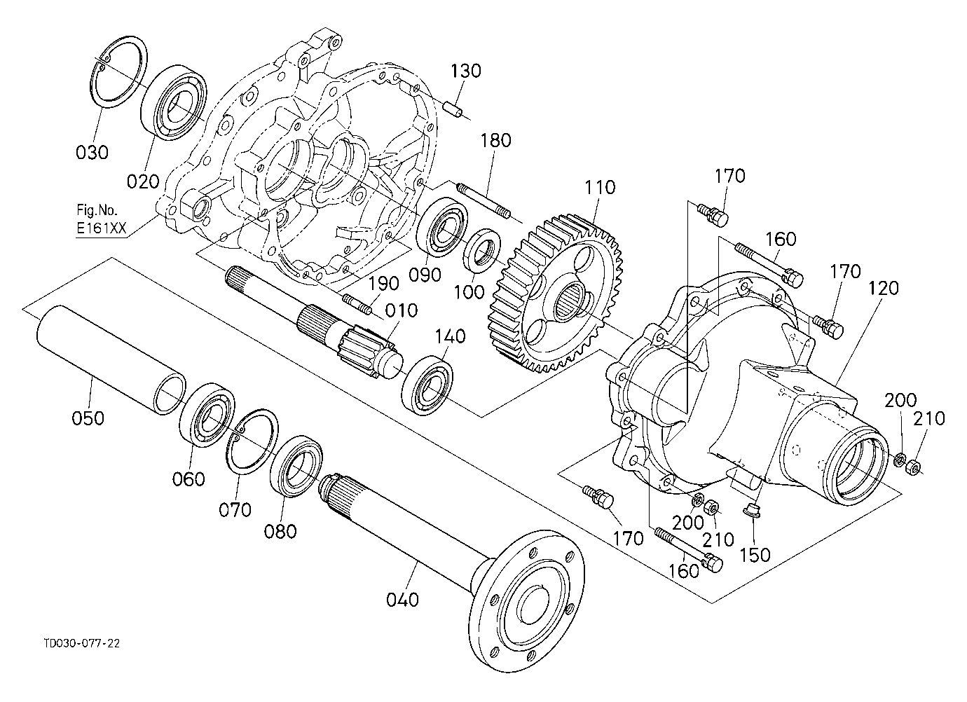 Rear Axle Lh