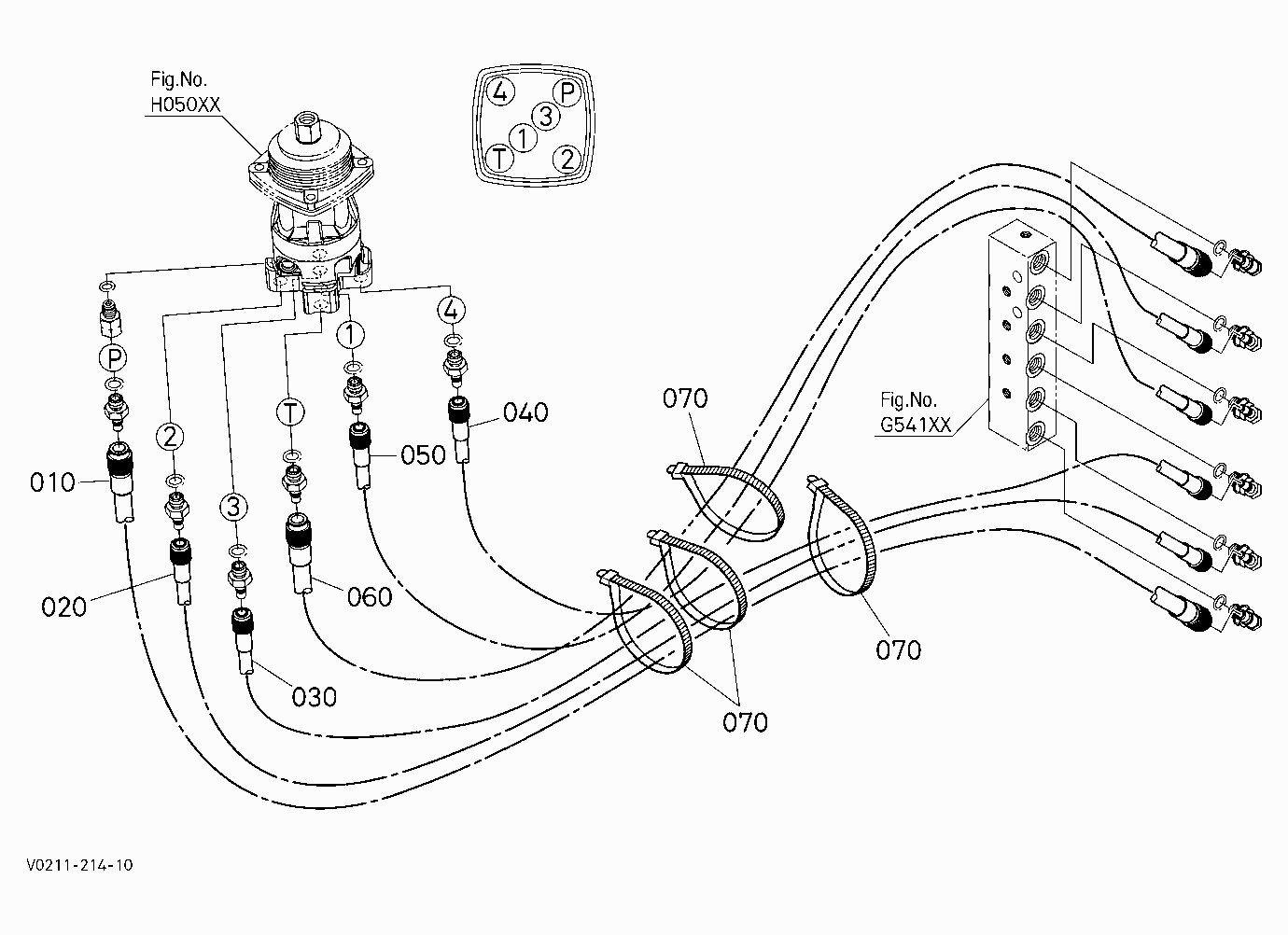 OIL PIPING (CONTROL LH)