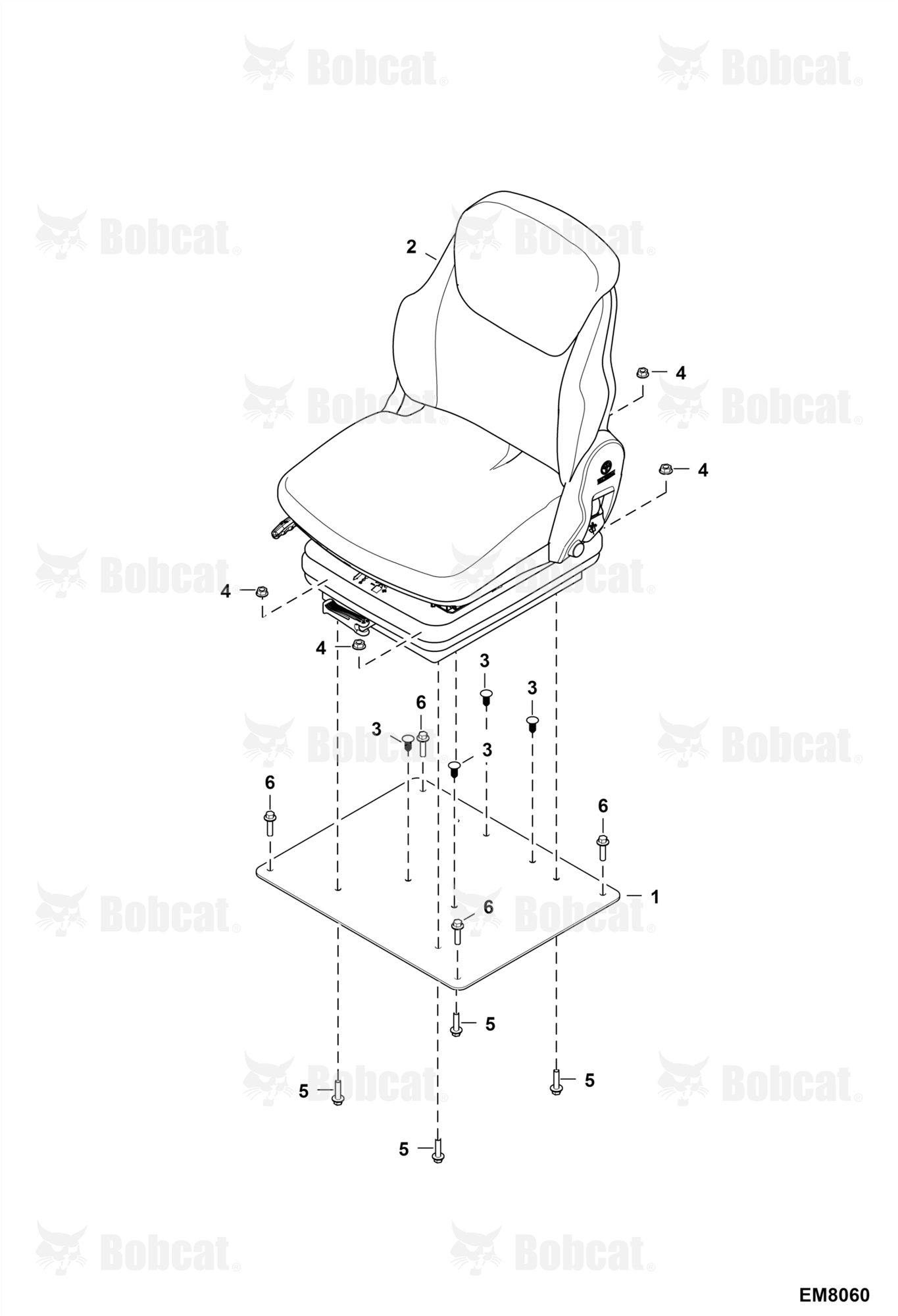 Operator Seat (Mechanical Suspension) (GRAMMER)