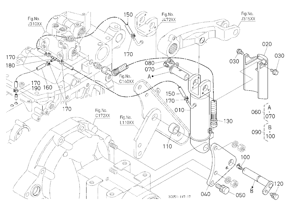3P-Lift Assist Cylinder Lh