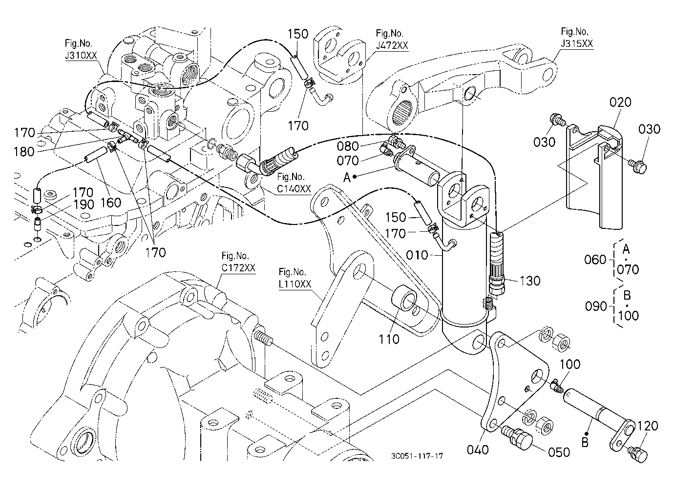 3P-Lift Assist Cylinder Lh