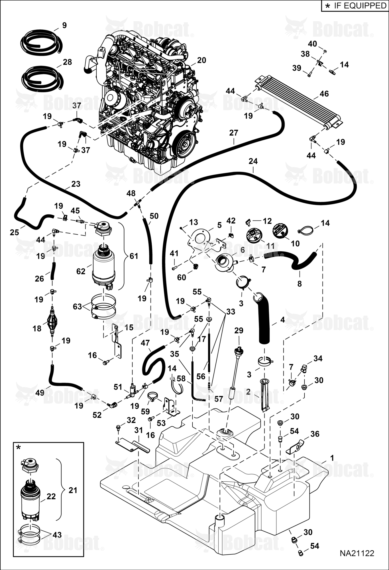 Engine & Attaching Parts (Fuel System)  B42S12401 & Above