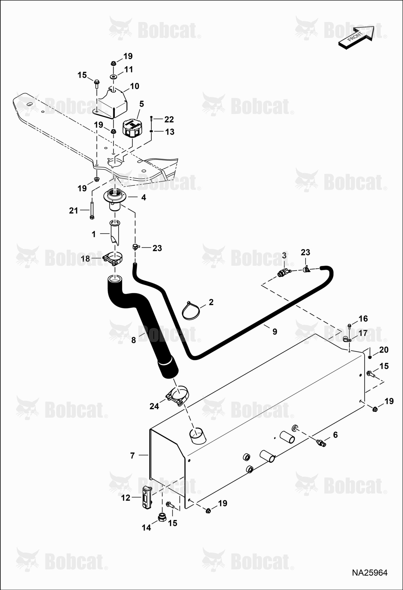 Hydraulic Tank  B69811001 & Above