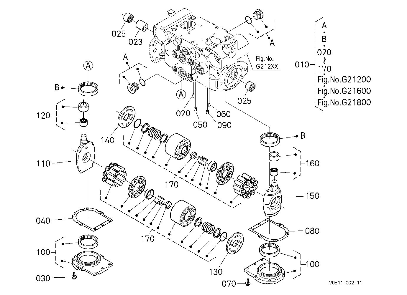 Hst Pump (Cylinder Block) [Component Parts]