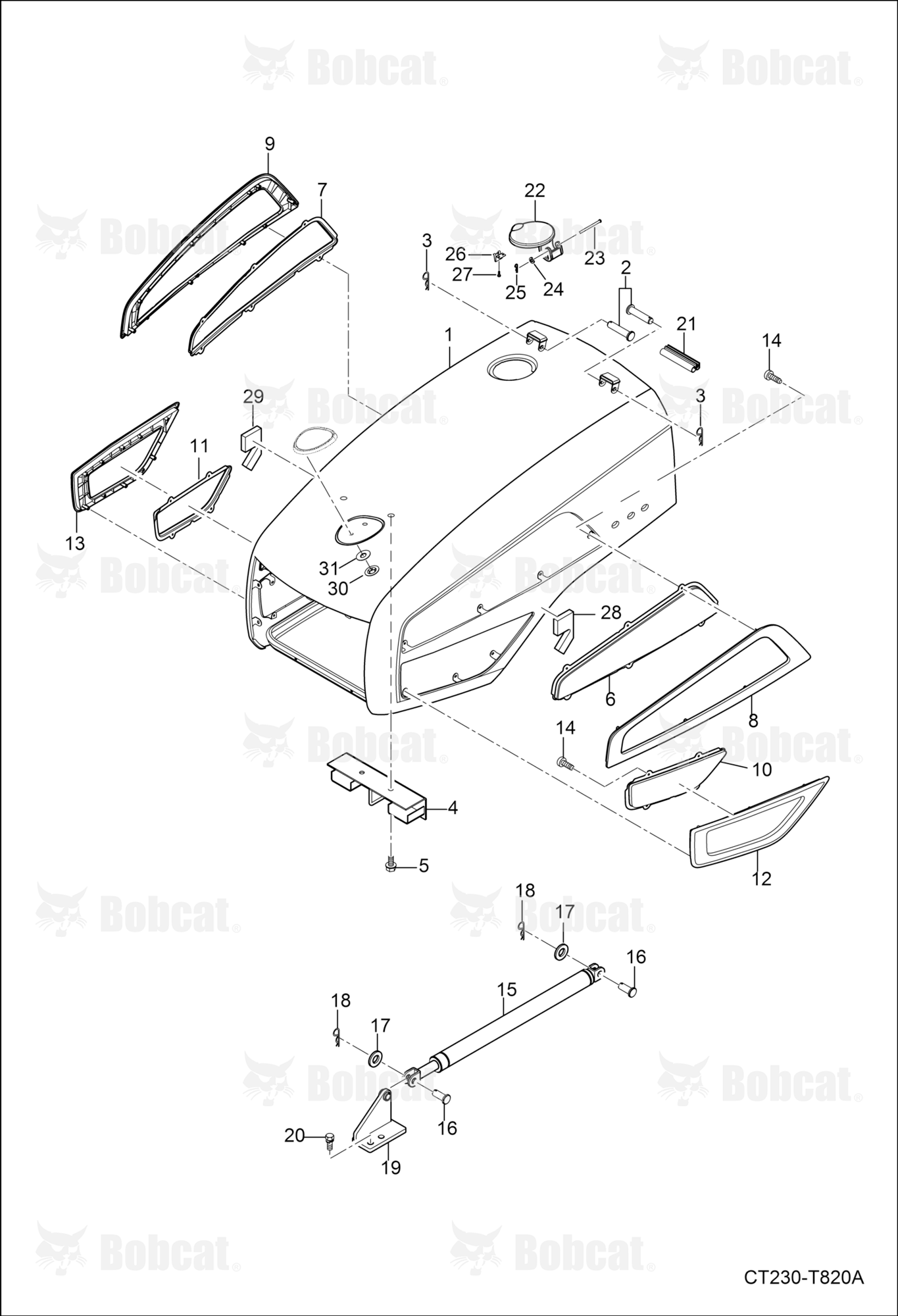 Hood (Engine)  A59C11001 & Above