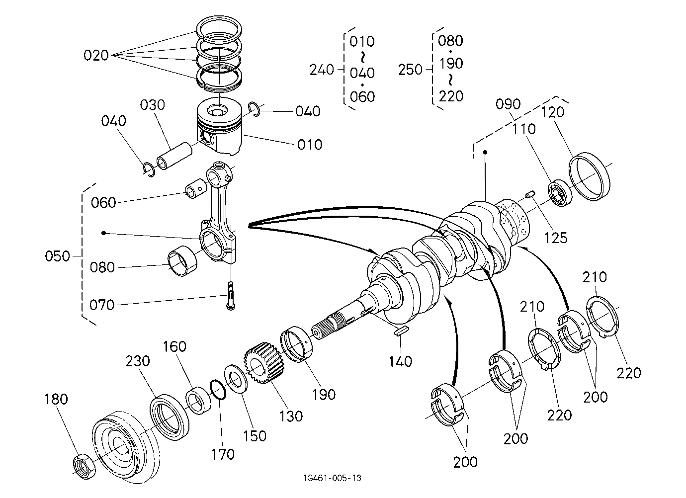 Piston And Crankshaft
