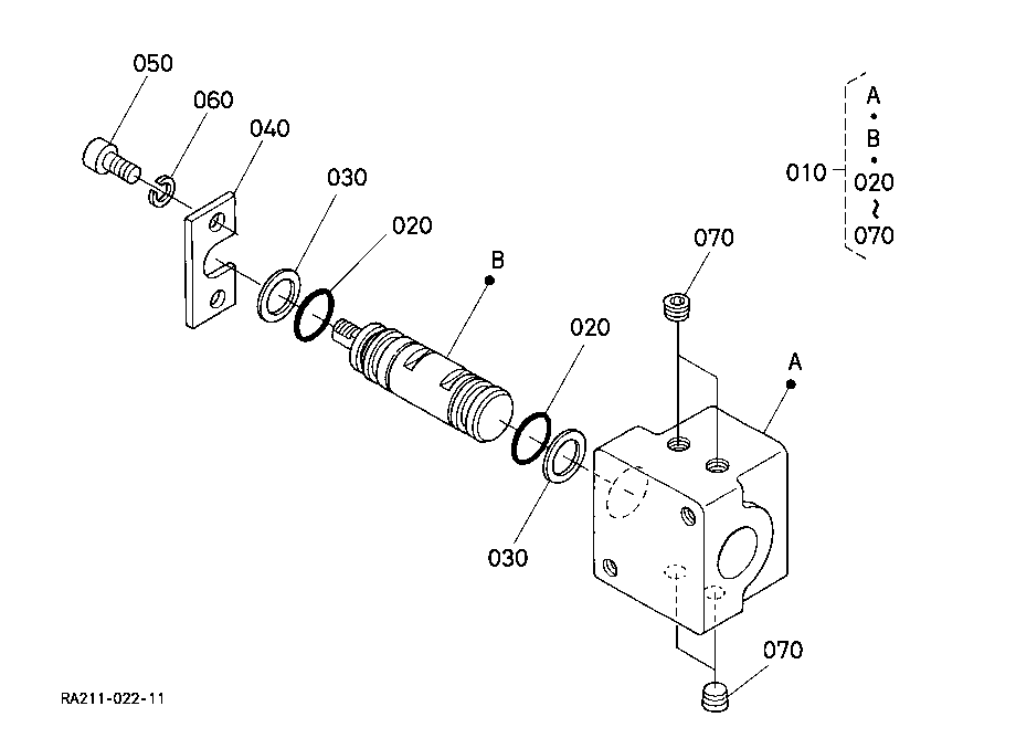 Change Valve (Component Parts)