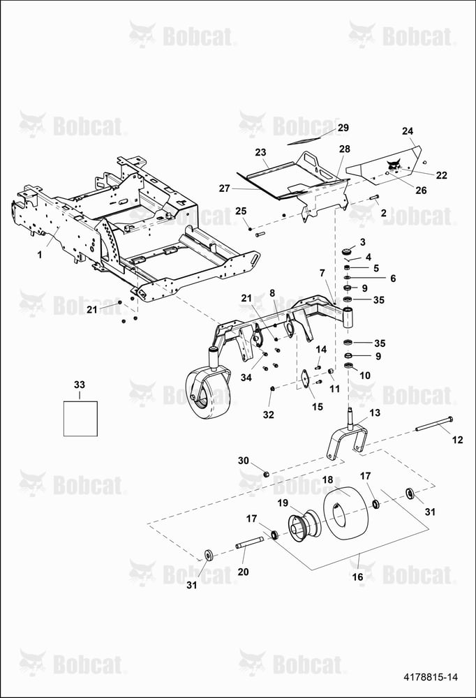 Footplate & Caster Assembly