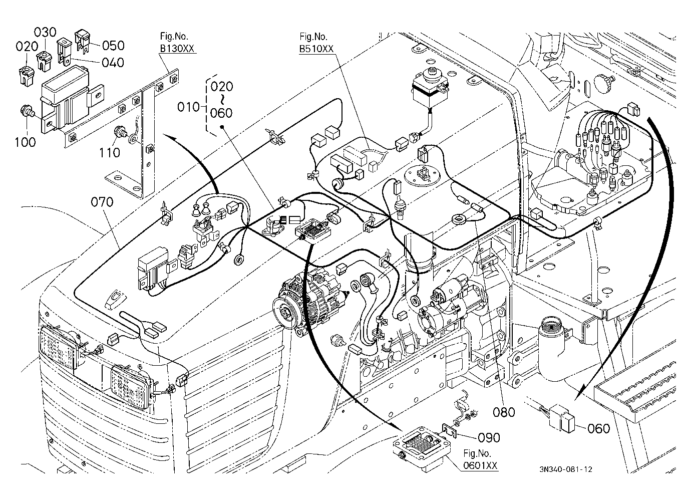 Electrical Wiring (Engine) [Except Dual Speed Type