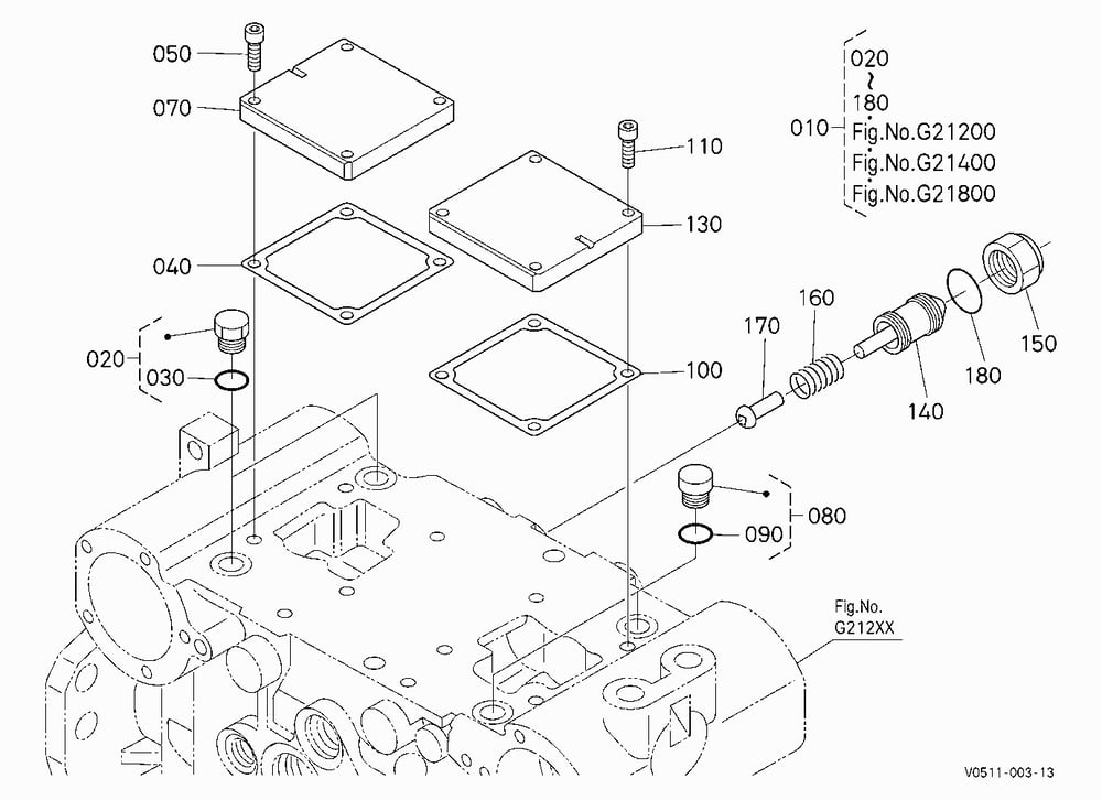 HST PUMP (COVER) [COMPONENT PARTS]