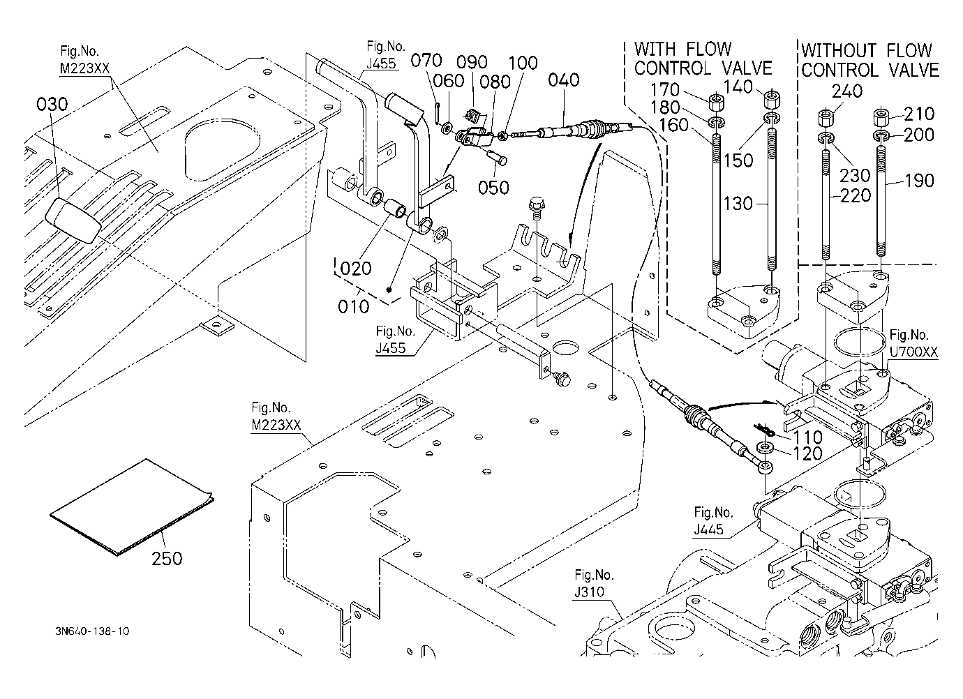 Auxiliary Control Valve Lever Kit (2Nd) (W/G No.M7