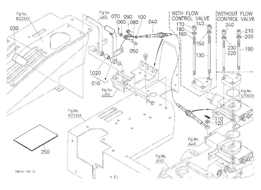 Auxiliary Control Valve Lever Kit (2Nd) (W/G No.M7