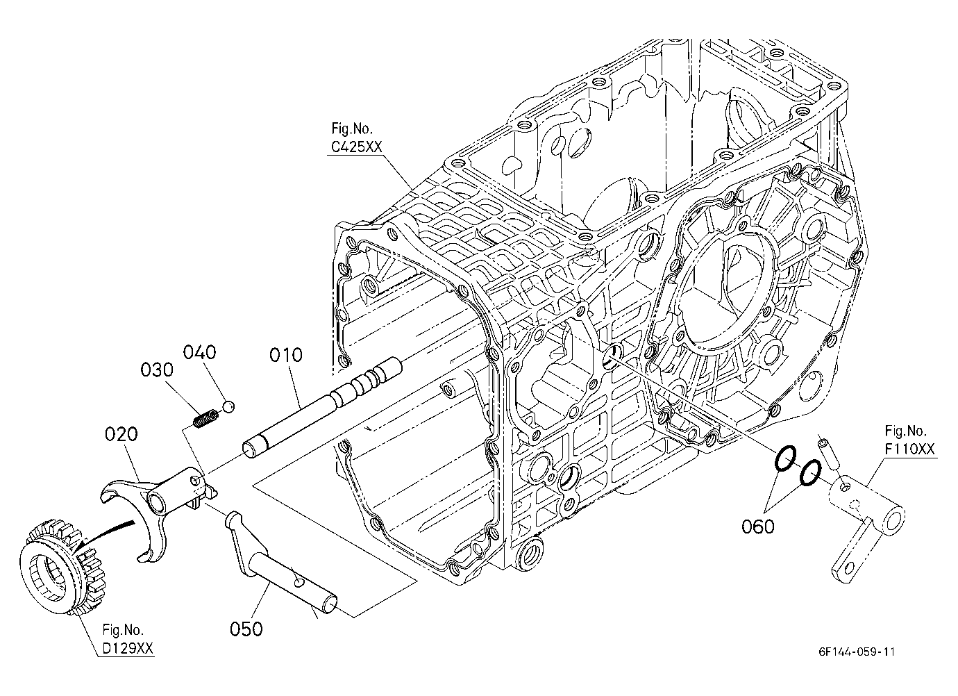 Range Gear Shift Fork