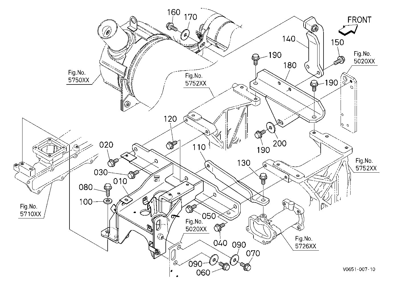 Selective Catalytic Reduction Muffler Stay