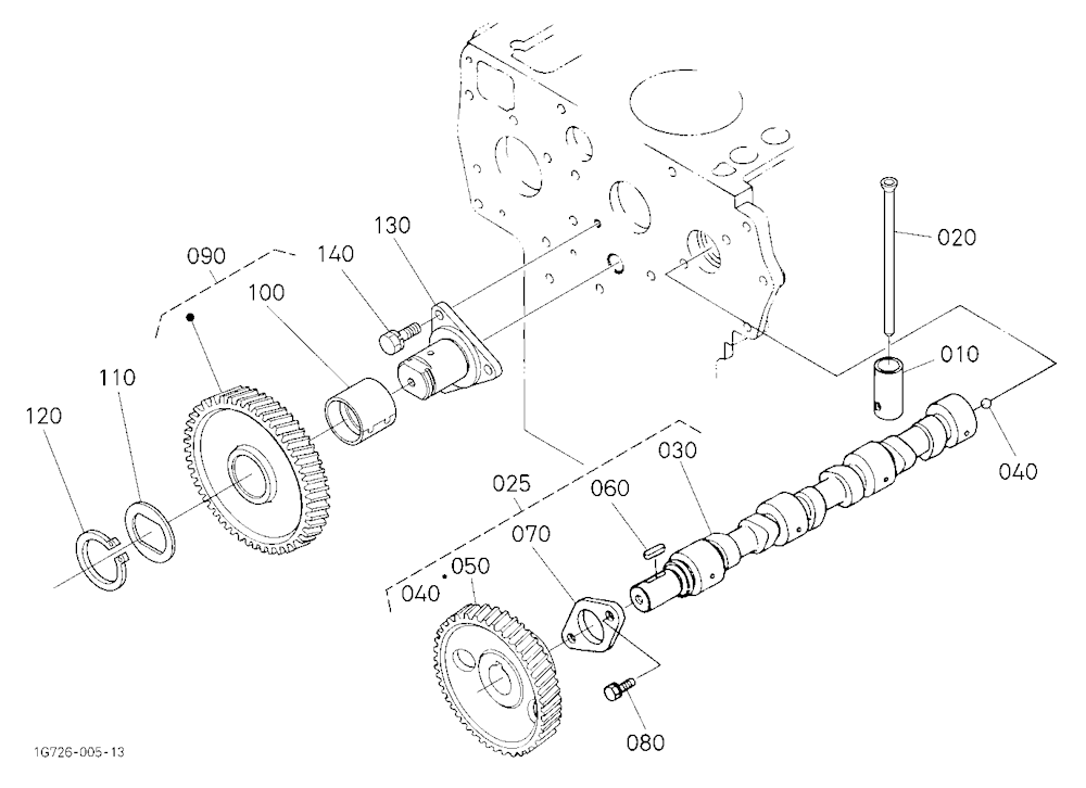 Camshaft And Idle Gear Shaft