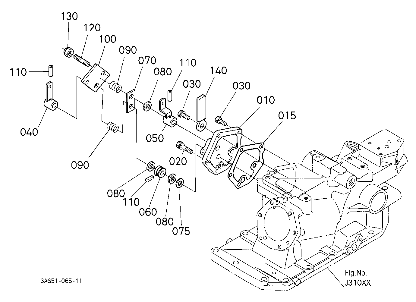 Draft And Position Control Lever Bracket [Cab Type
