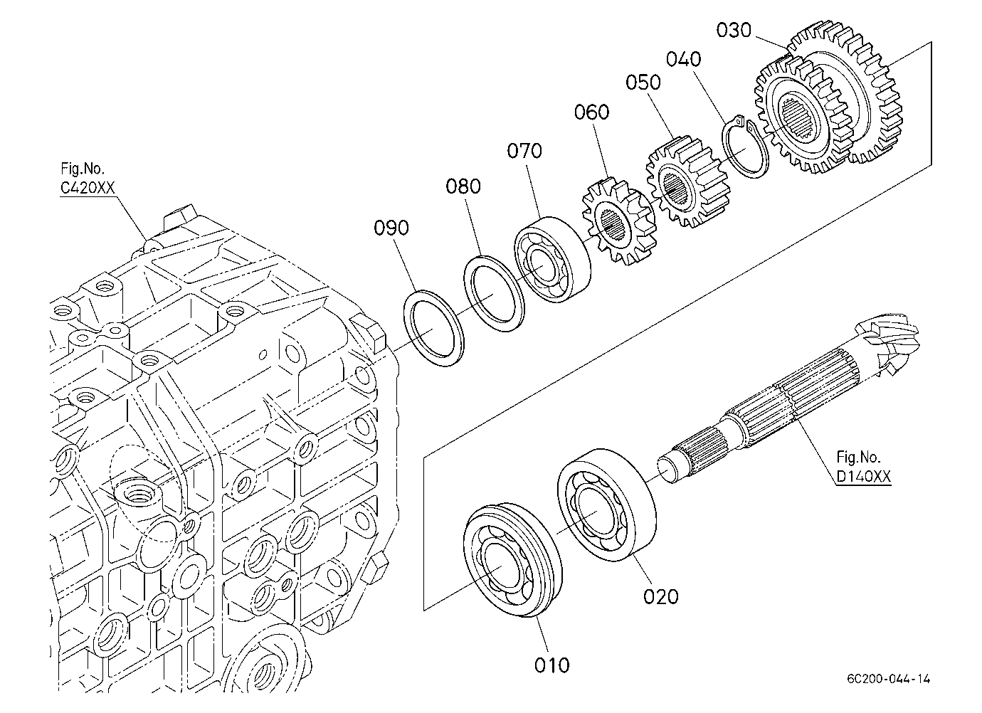 Bevel Gear Shaft/Range Gear