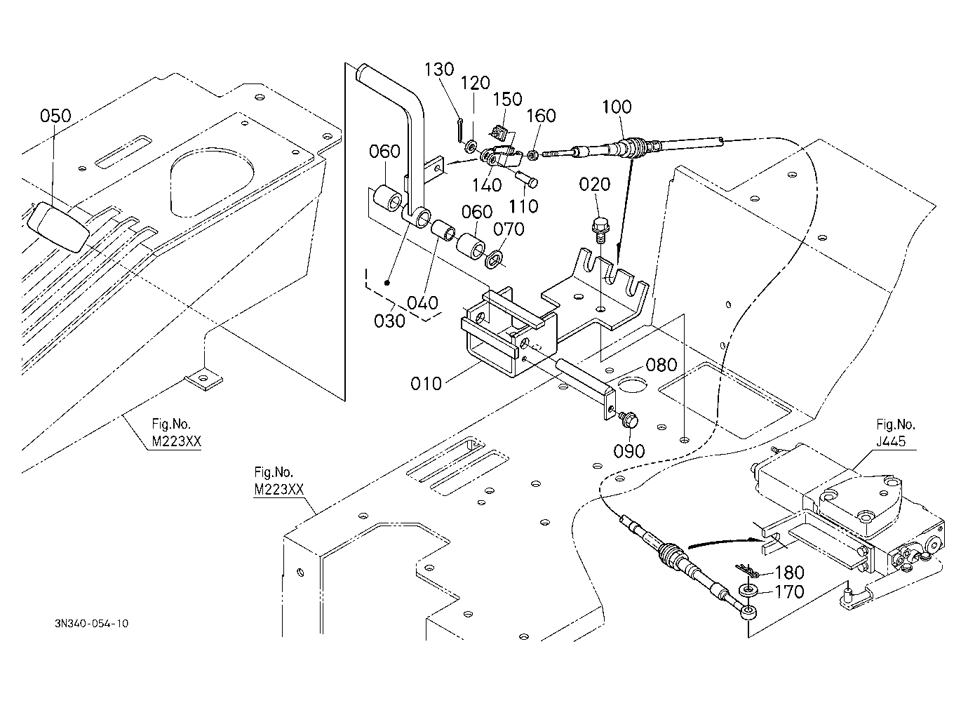 Auxiliary Control Valve Lever