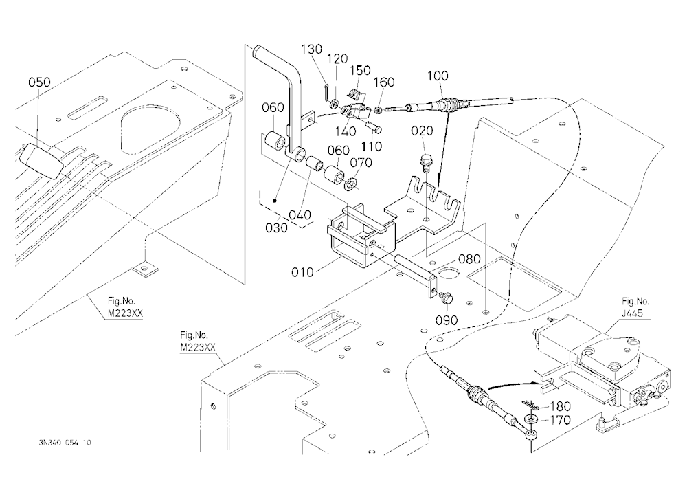 Auxiliary Control Valve Lever