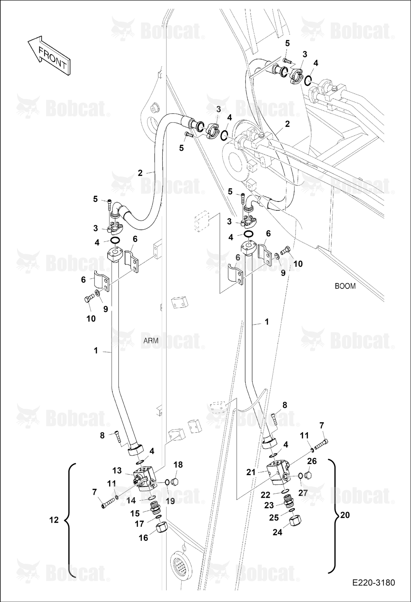 Arm Piping (Two Way)