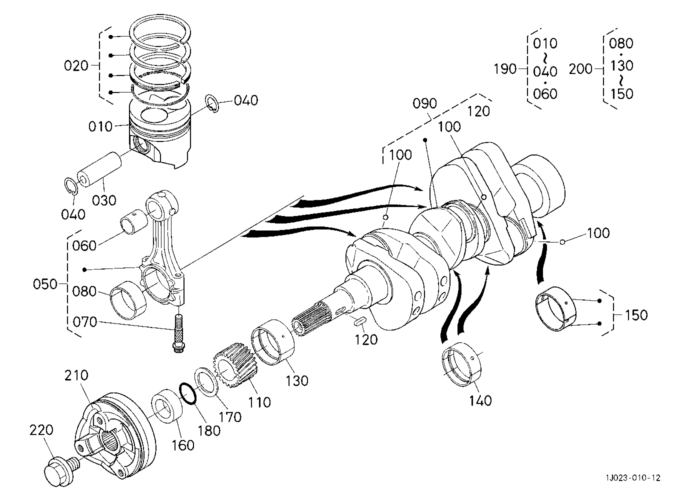 Piston And Crankshaft