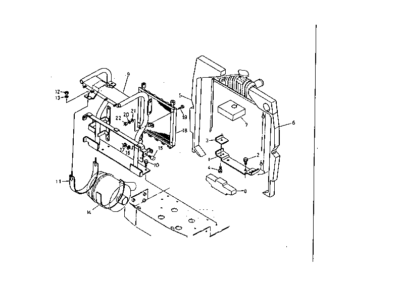 Air Cleaner Bracket And Oil Cooler
