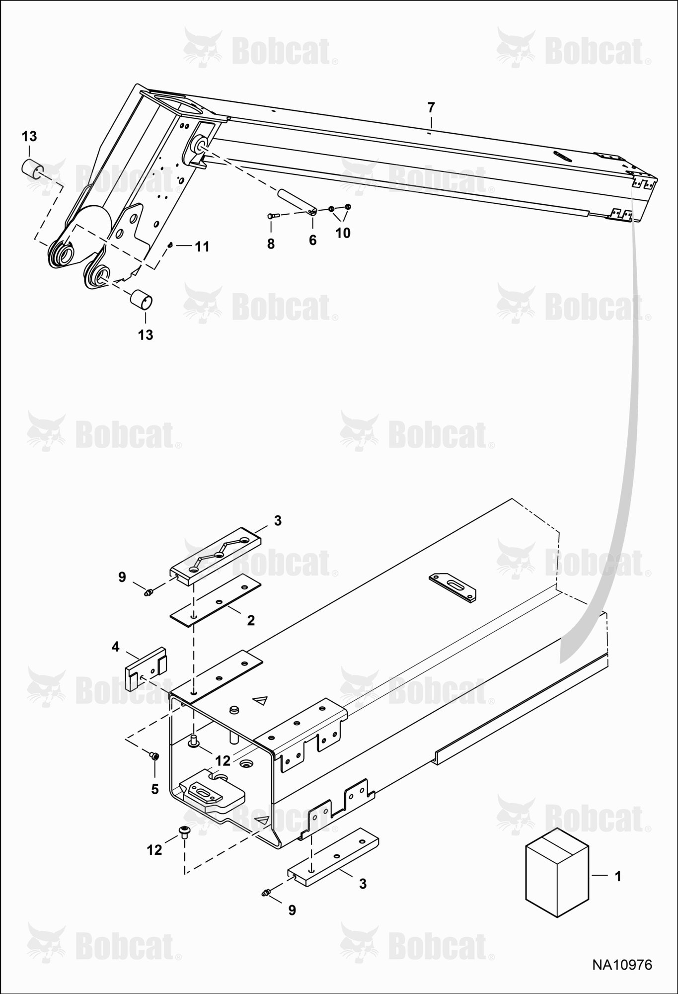Inner Boom & Attachment Carrier (Original Design) (W/Top Access Hole Only) (Replacement)