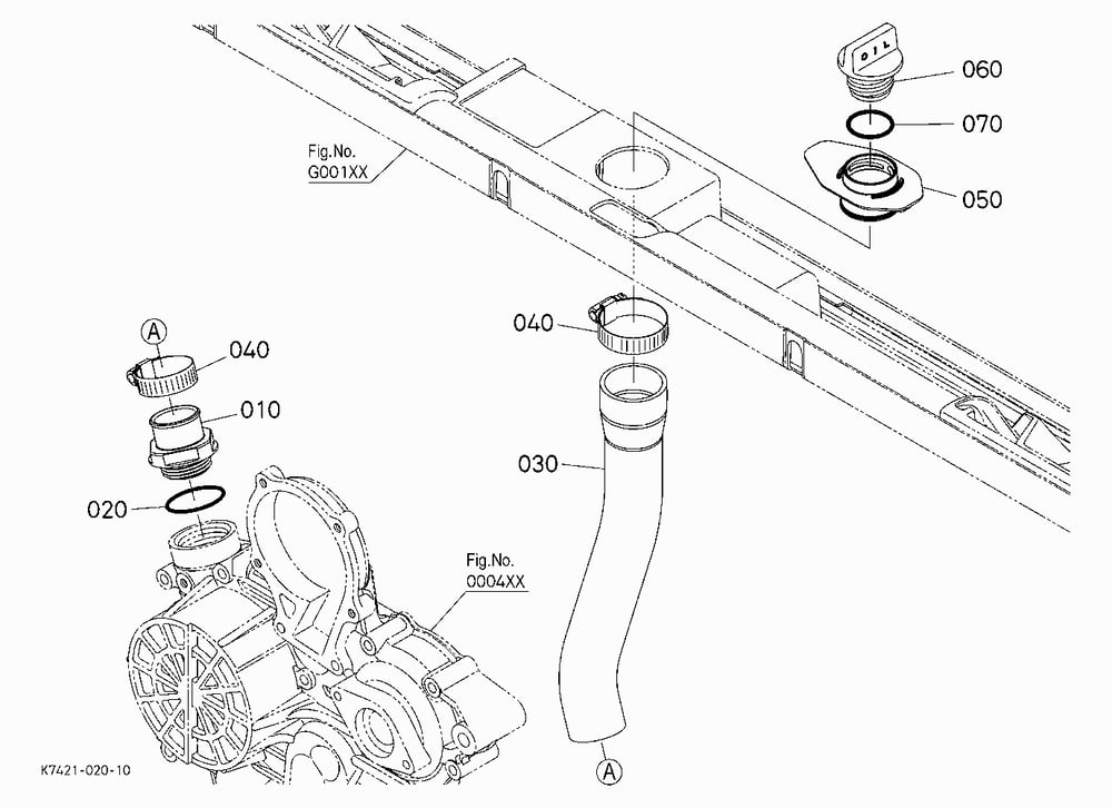 HYDRAULIC OIL LINE (ENGINE OIL)