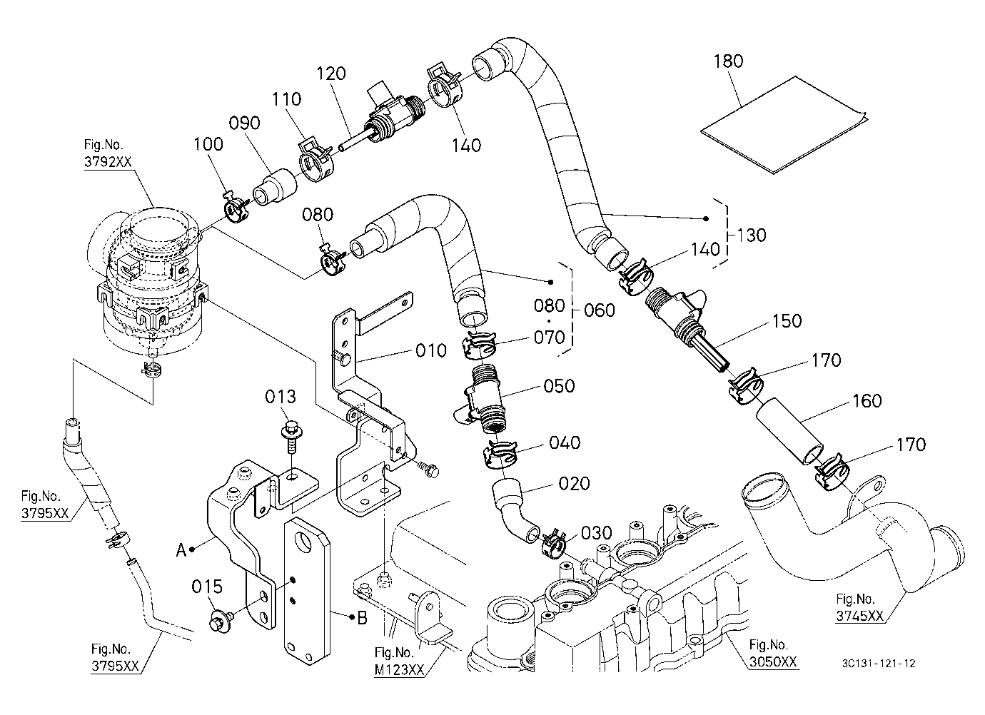Heater Kit (Heater/Pipe) (W/G No.M3131) [Option] [