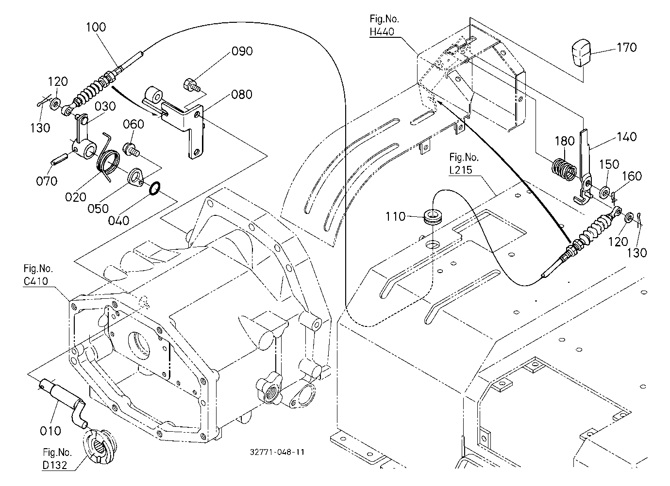 Pto Gear Shift Lever