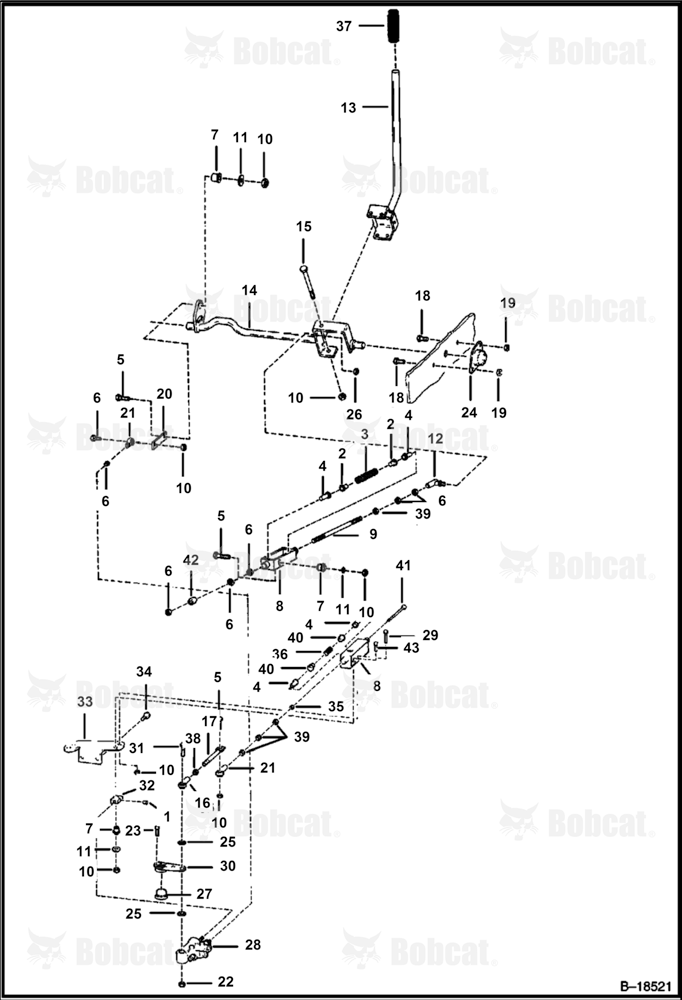 Hand Controls (RIGHT SIDE)  503729870 - 503734222, 503750000 - 503759999, 503785000 & Above