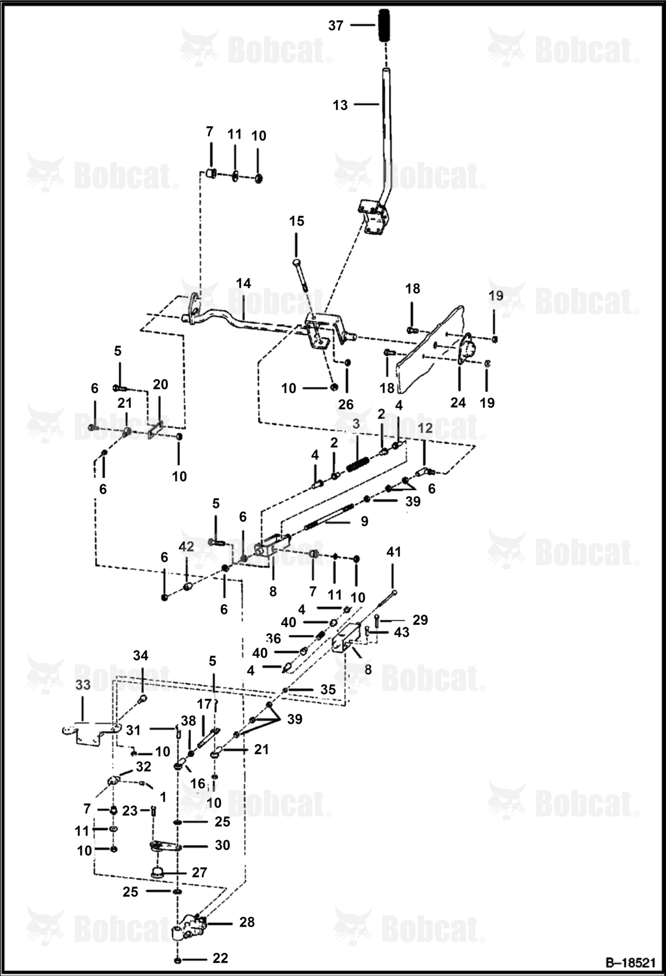 Hand Controls (RIGHT SIDE)  503729870 - 503734222, 503750000 - 503759999, 503785000 & Above