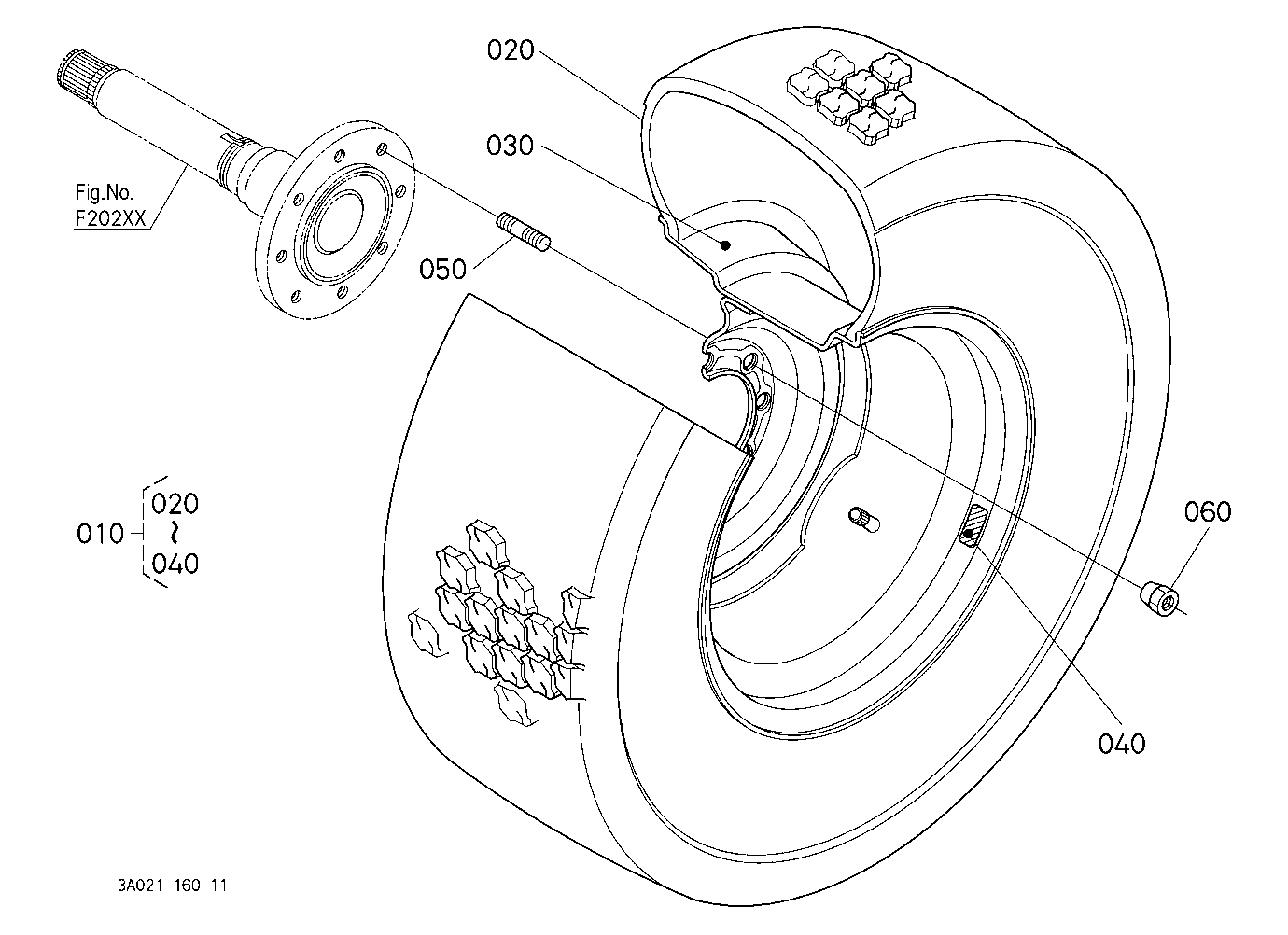Rear Wheel (21.5L-16.1 R3)