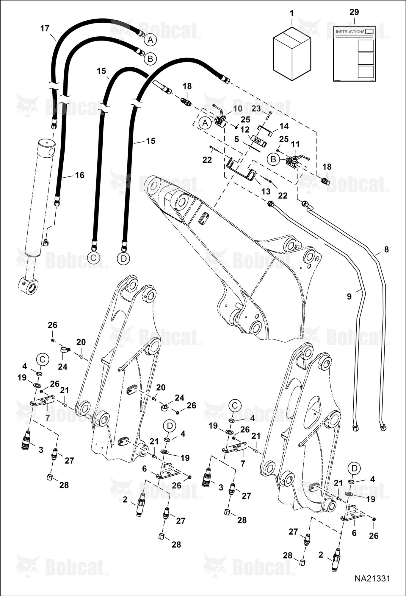 Hydraulic Auxiliary Kit (Third Auxiliary)