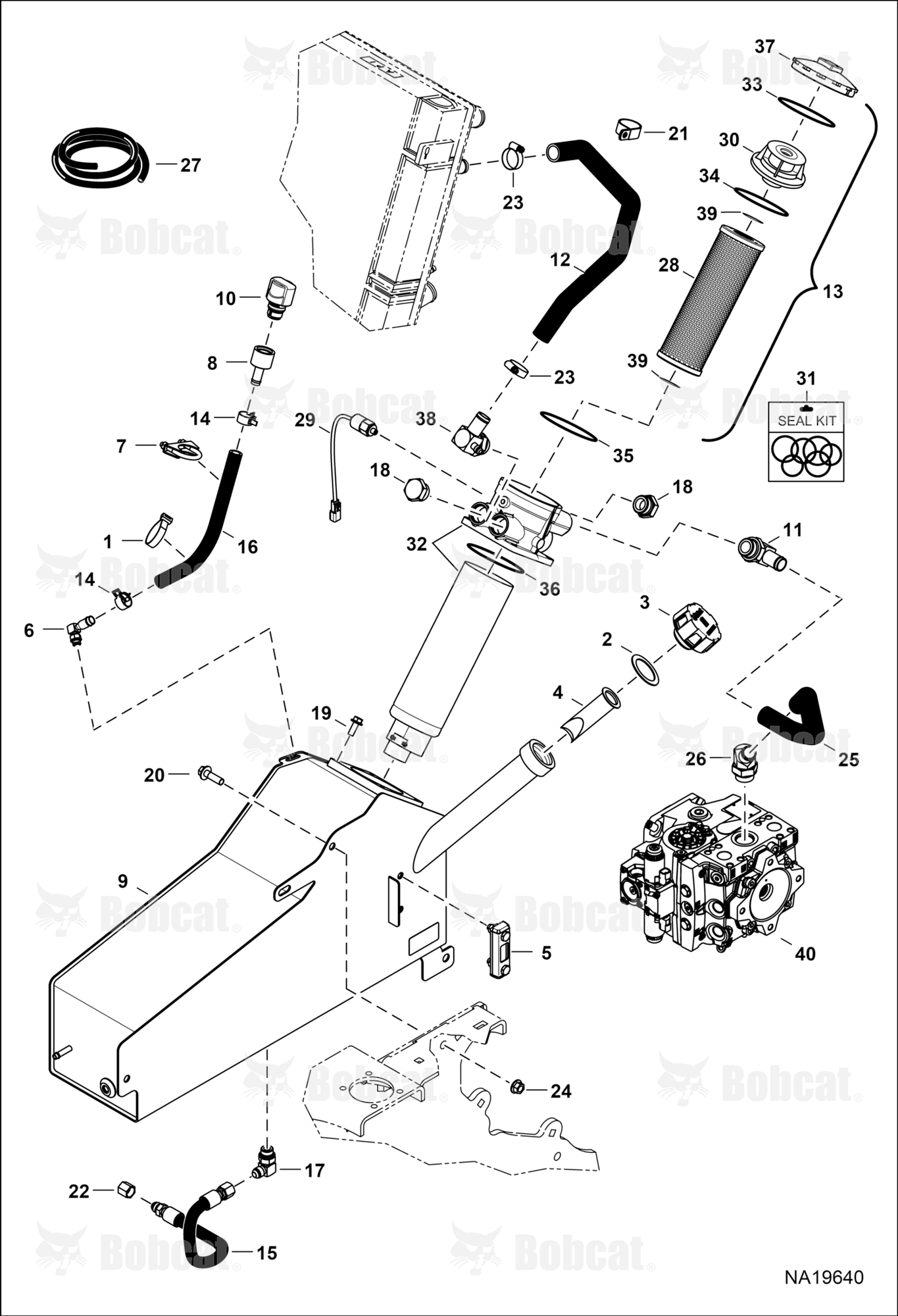 Hydraulic Circuitry (Tank)  B53D11001 - B53D12999