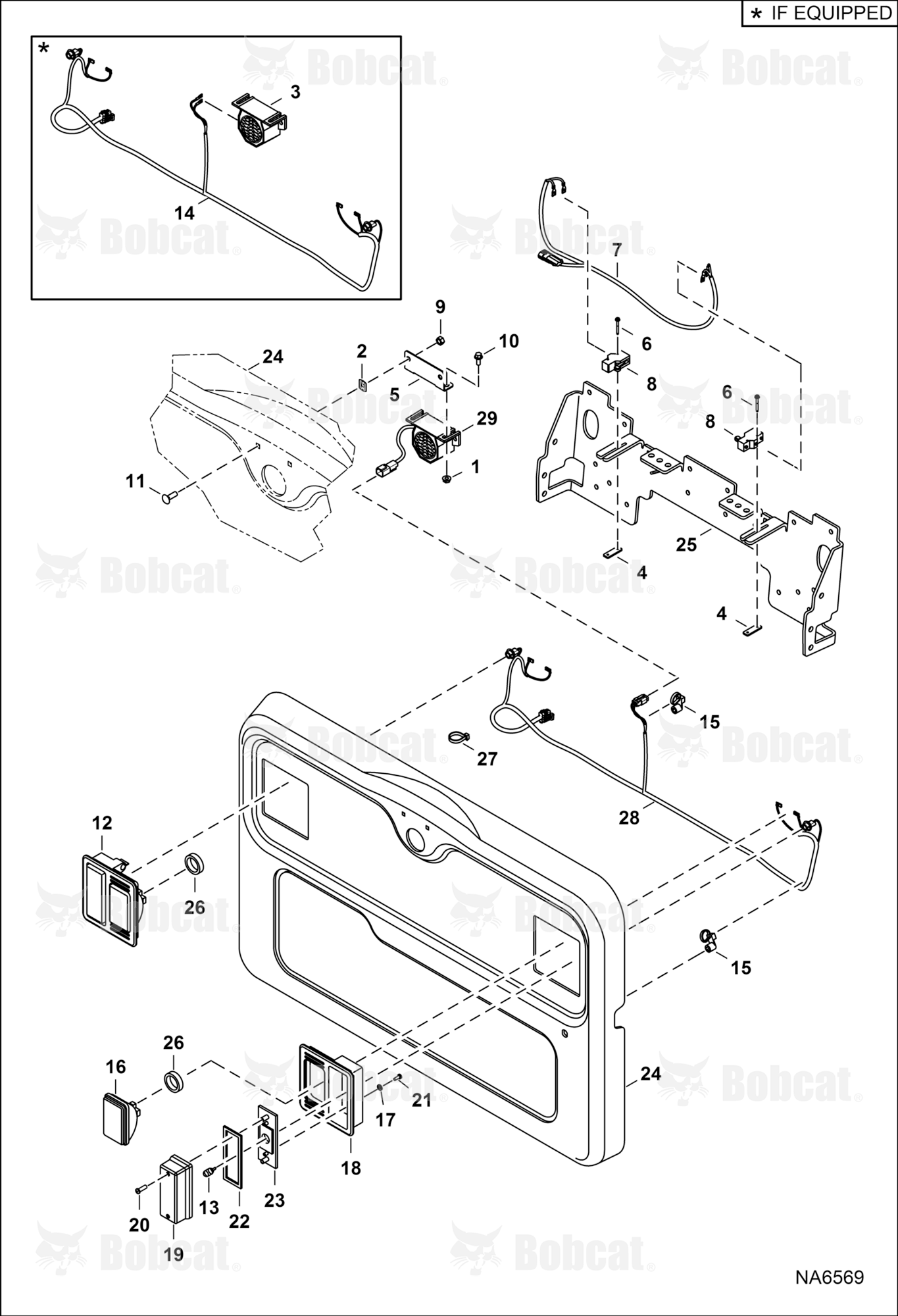 Engine Electrical Circuitry (Rear Lights & Back-up Alarm)